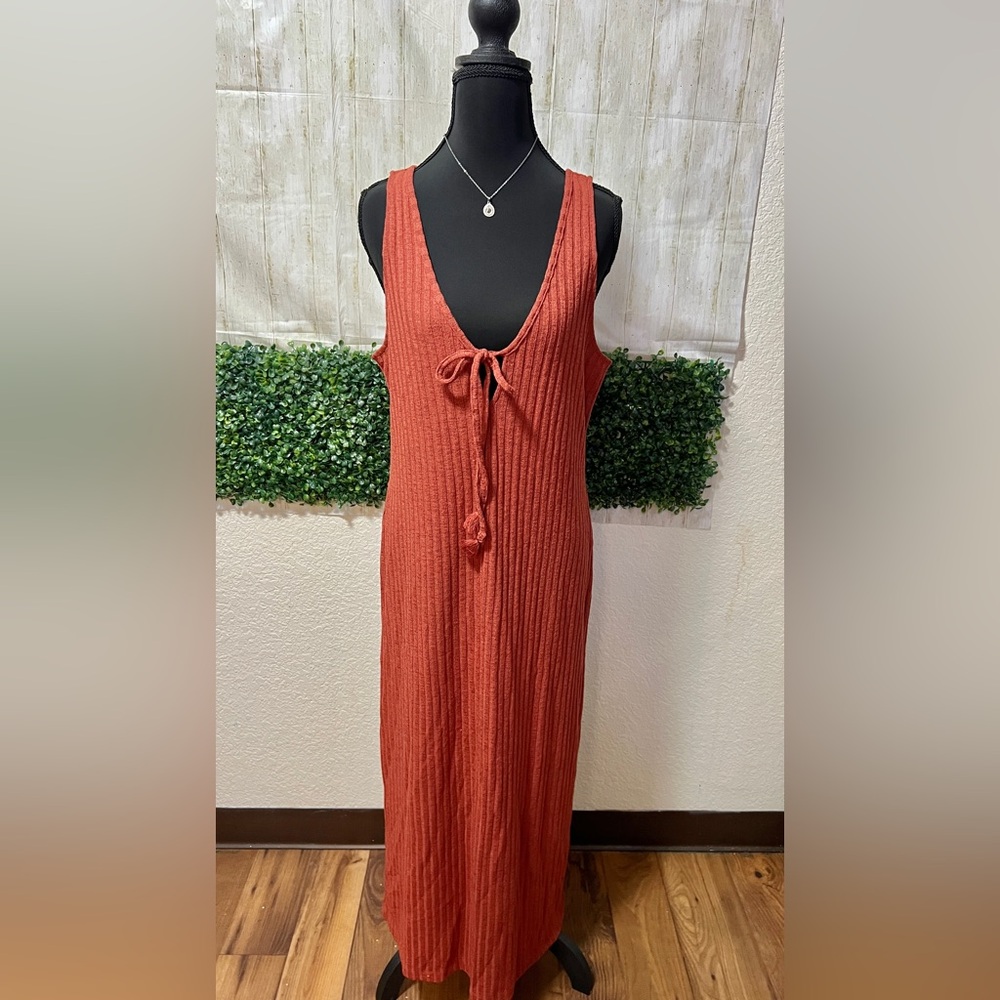 H&M Rust Sleeveless Dress